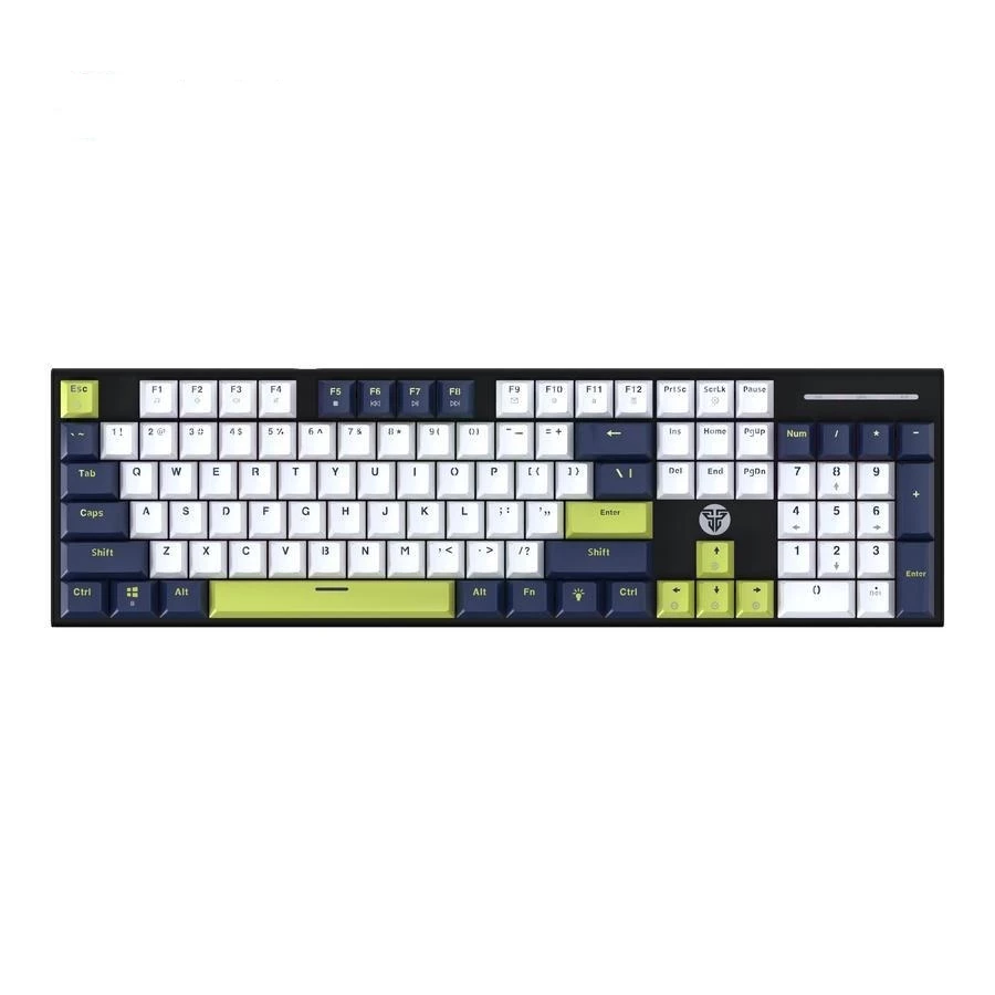 Fantech Mori MK878S Mechanical Keyboard White Blue Rosie