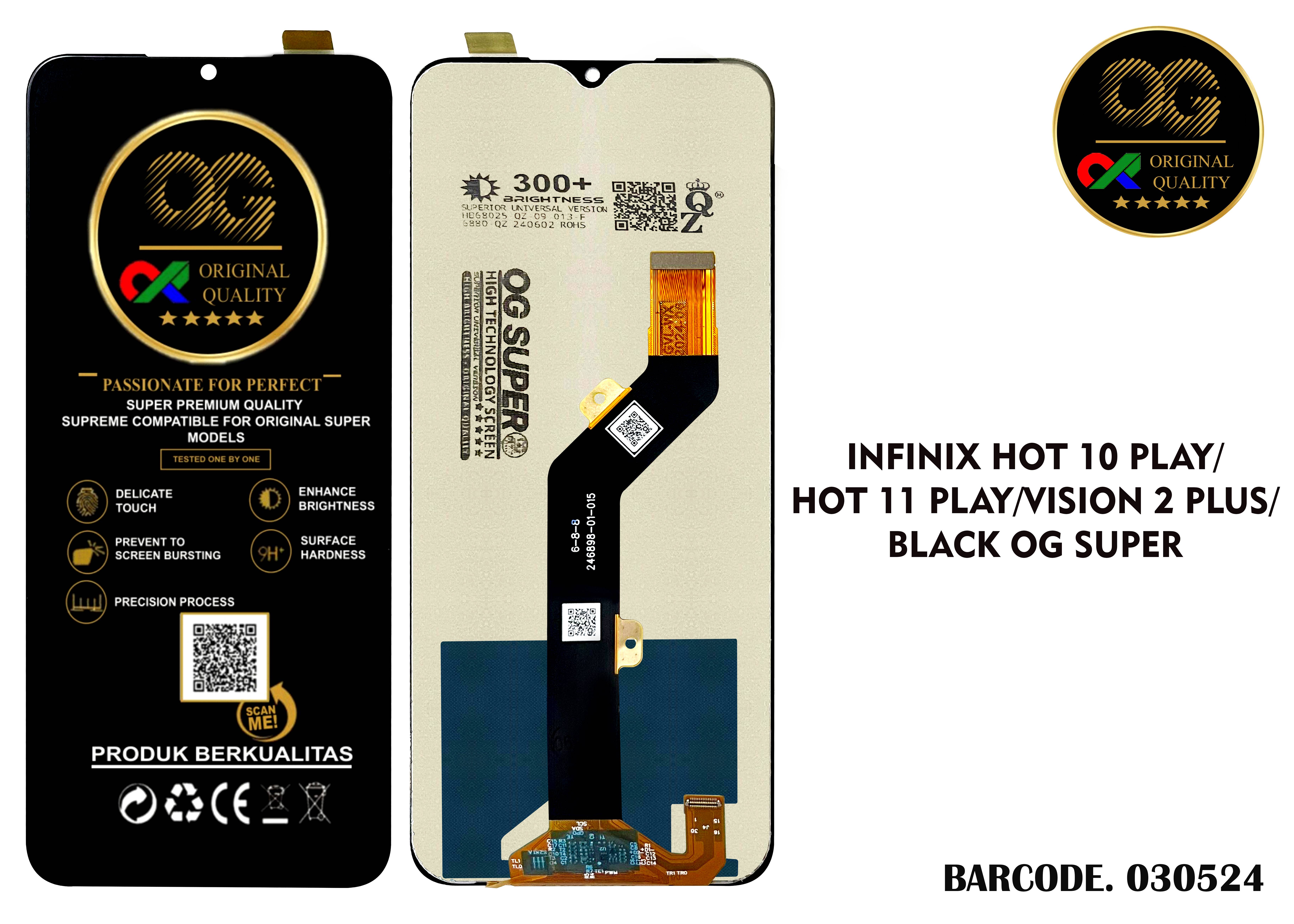 LCD Infinix Hot 10 Play / Hot 11 Play / X688 / X688B / X688C OG Super