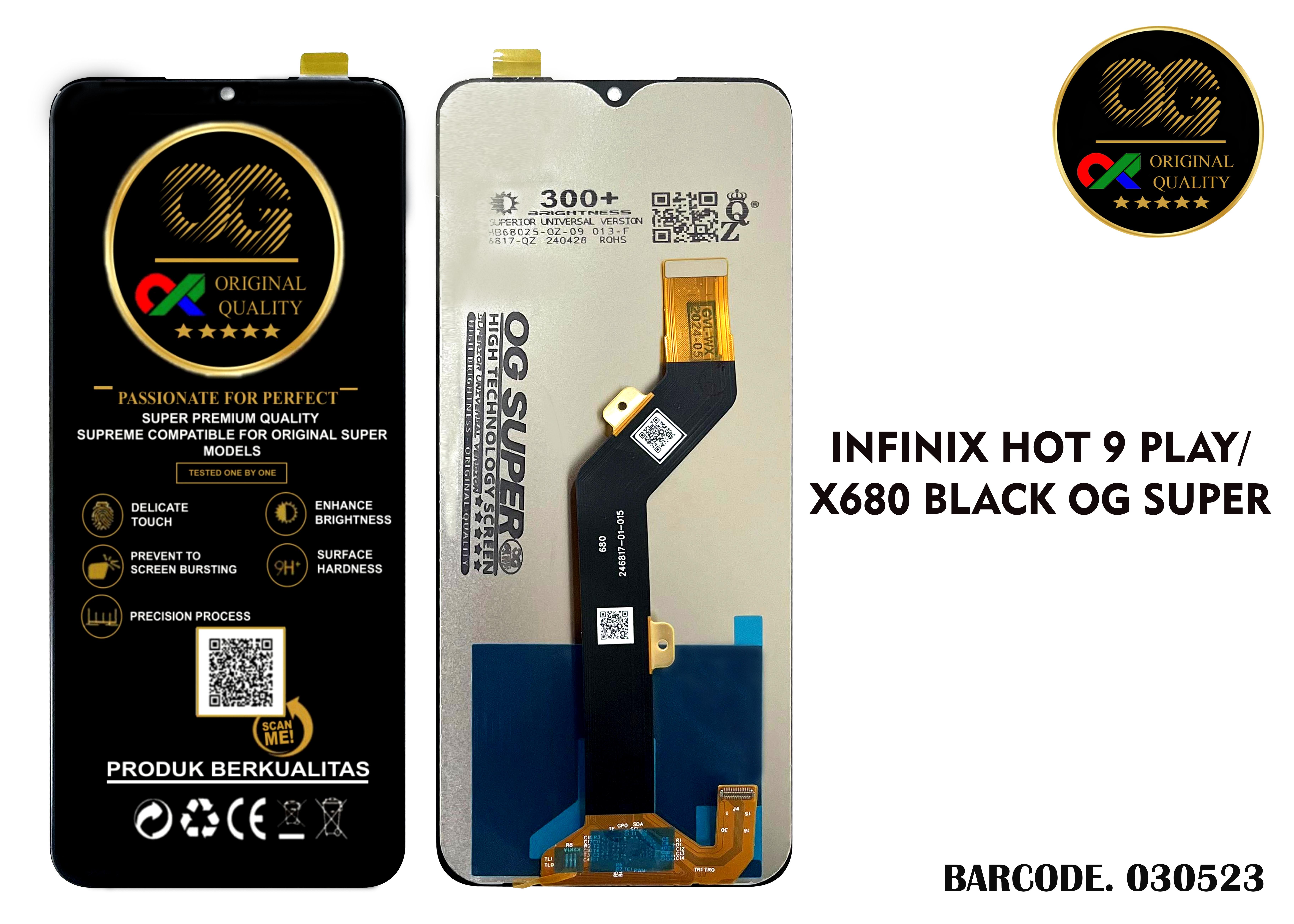 LCD Infinix Hot 9 Play X680 / Smart 4+ OG Super