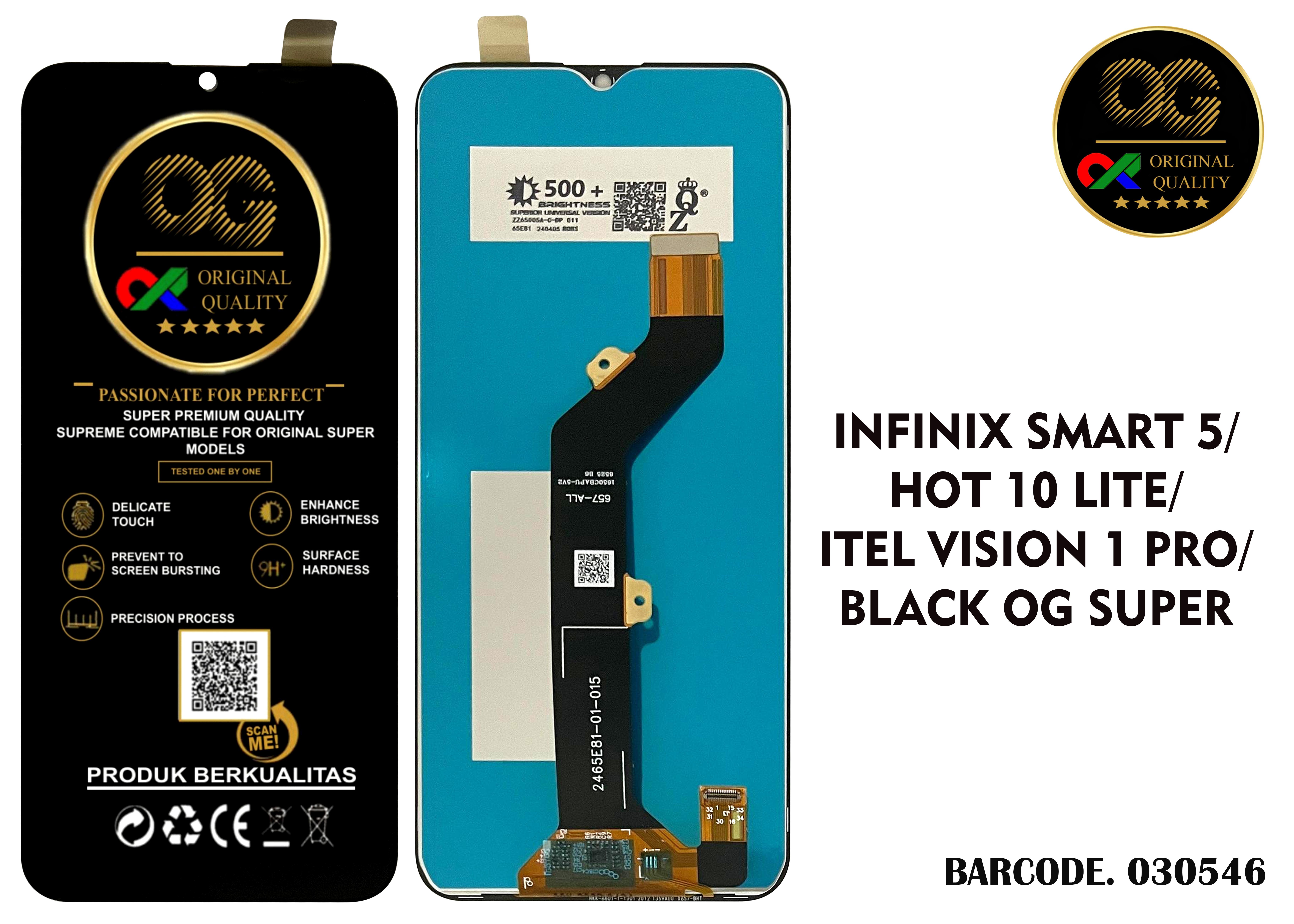 LCD Infinix Smart 5 X657 Hot 10 Lite Vision Pro Spark 6 Go OG Super