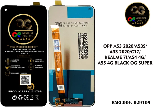 LCD Oppo A32 / A53 / A53S / A33 2020 / Realme 7I / Realme C17 OG Super