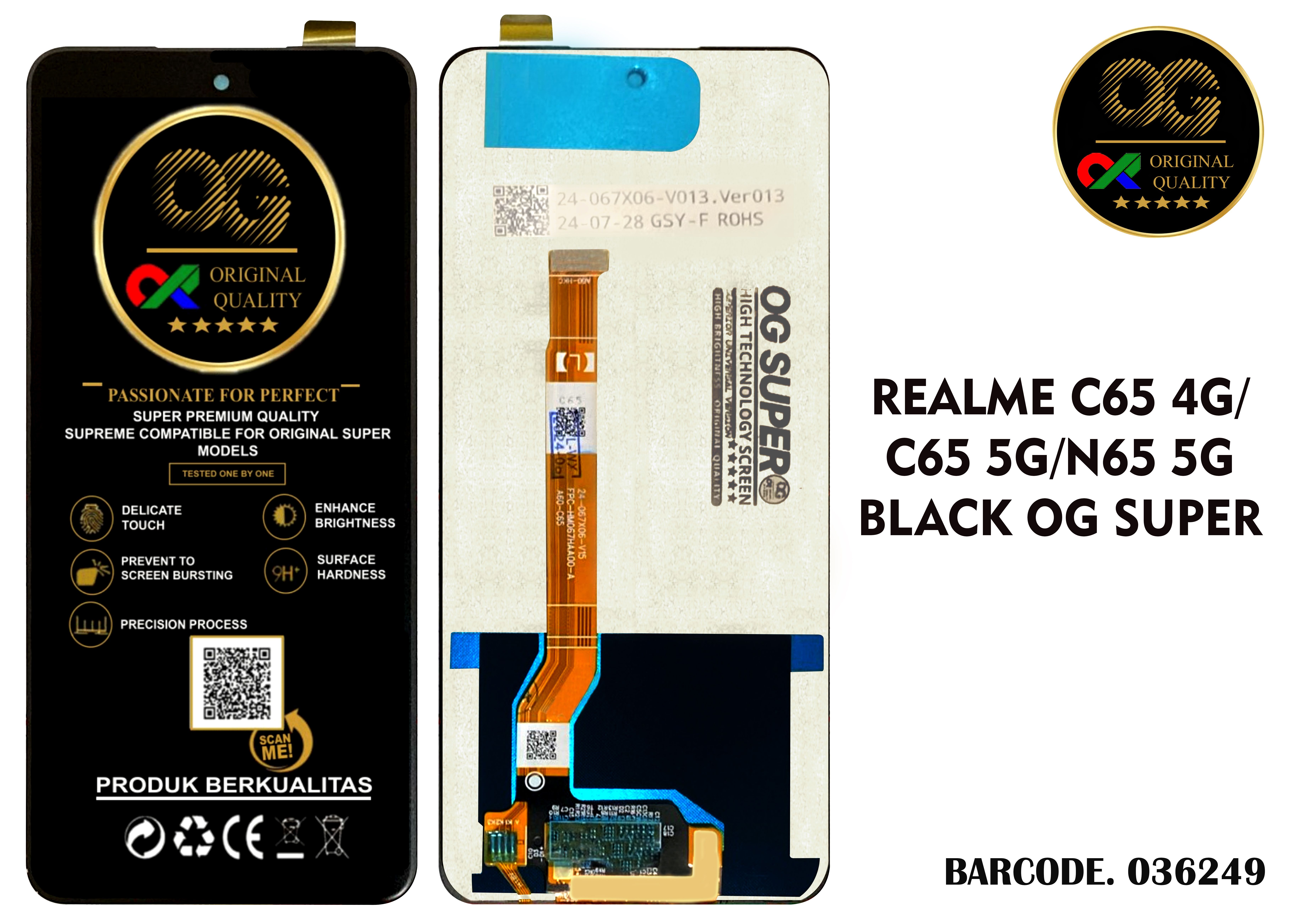 LCD Oppo C63 5G / C65 4G 5G / C67 4G 5G / C75 / C75X / P3X / 14X 5G OG Super