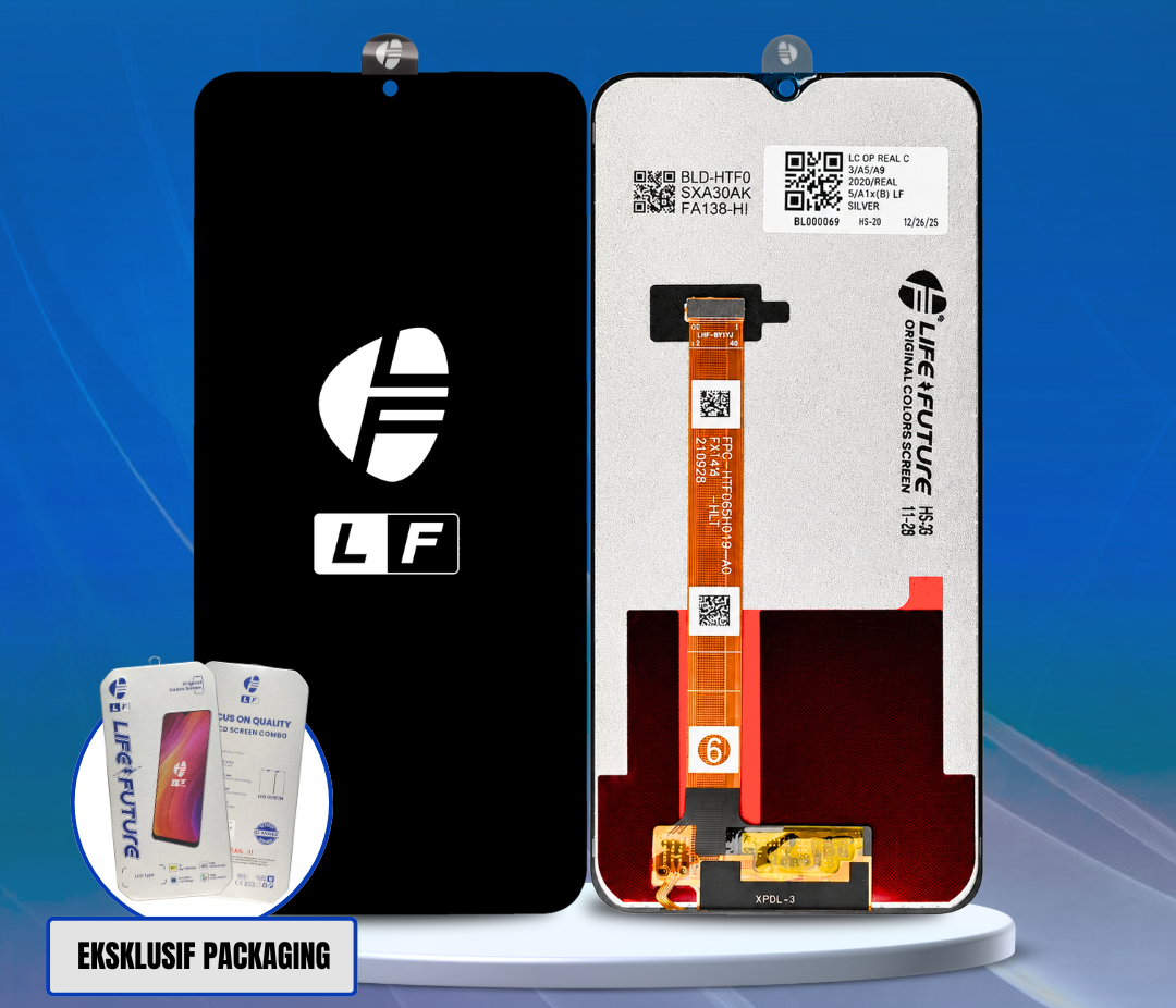LCD Oppo A11 / A31 2020 / A5 2020 / A9 2020 / Realme C3 / Realme 5 5I 5S LF Silver