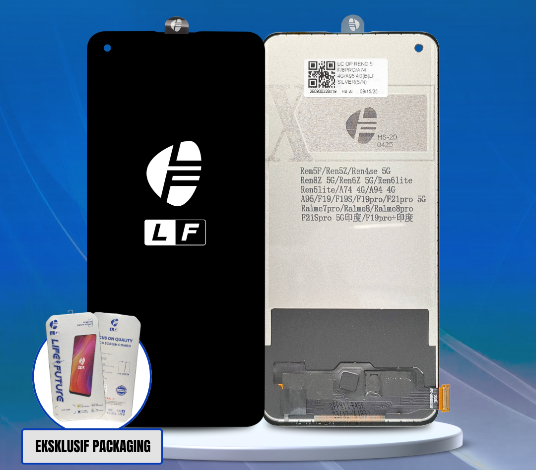 LCD Oppo A74 4G / A95 4G / F19 / F19 Pro/ Reno 5F LF Silver