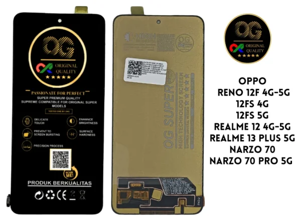 LCD Realme 12 4G / Realme 13 4G / 13 Plus 5G / Realme 14 5G / 14T 5G OG Super