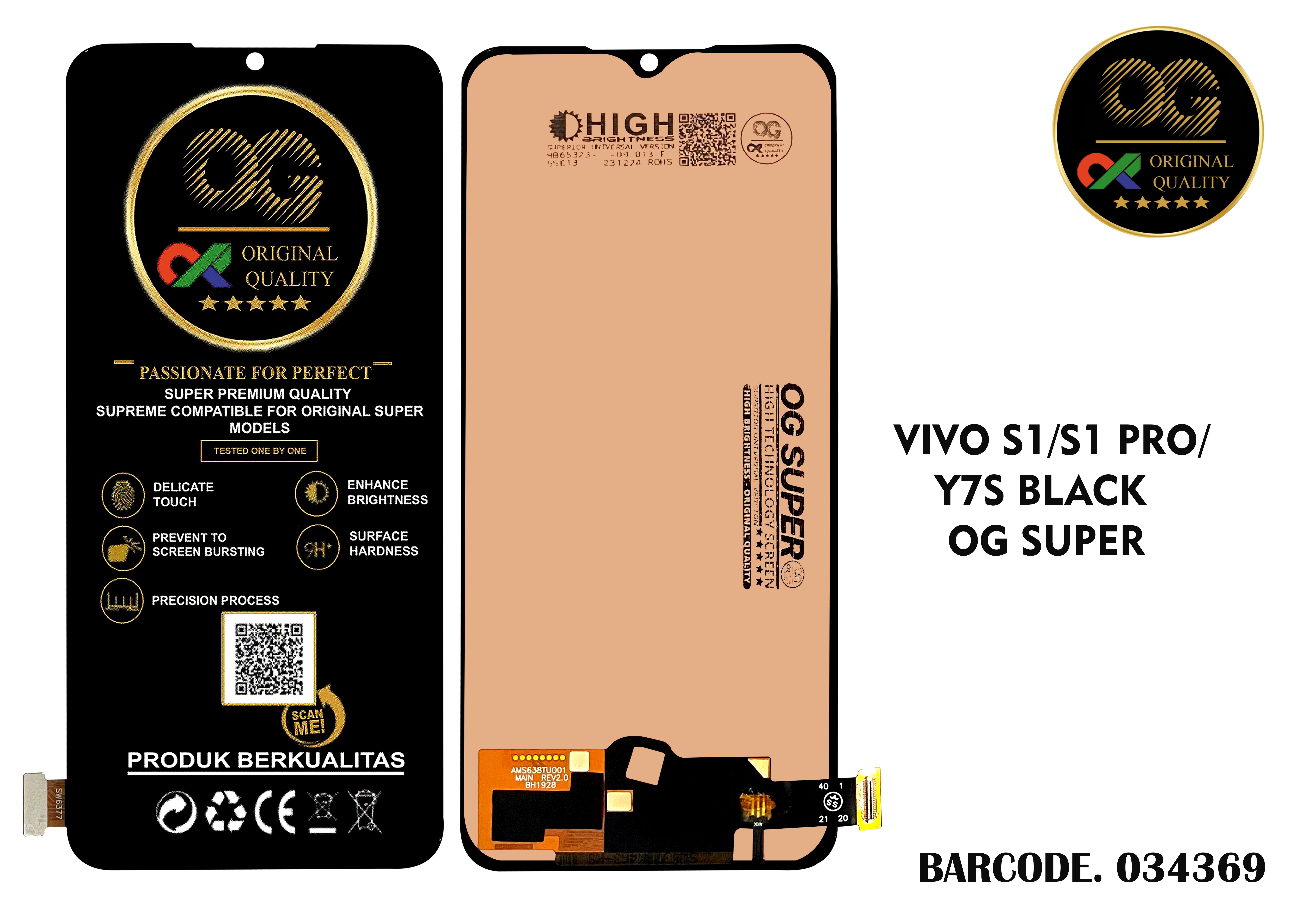 LCD Vivo S1 / S1 Pro / Y7S / Y9S / Z1X / Iqoo Z5 200 / Iqoo Neo OG Super