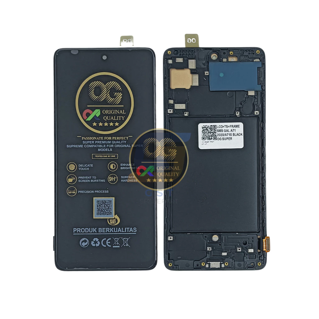 LCD Samsung A71 / A715 / A71 2020 ( + Frame ) OG Super
