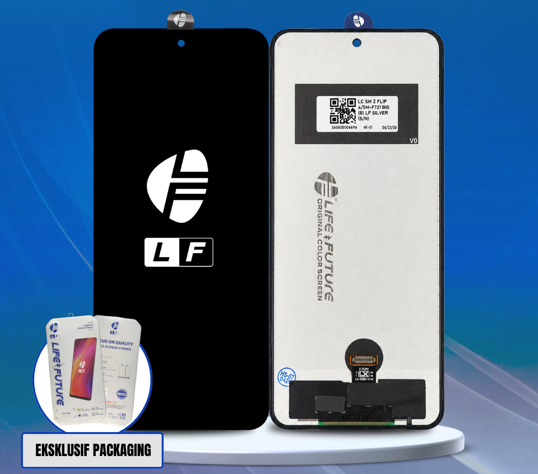 LCD Samsung Z Flip 4 / SM-F721 Big LF Silver