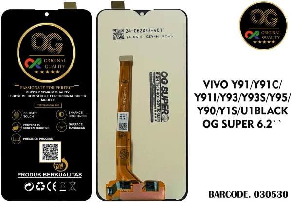 LCD Vivo Y91 / Y90 / Y91C / Y91S / Y93 / Y95 / Y1S / U1 OG Super