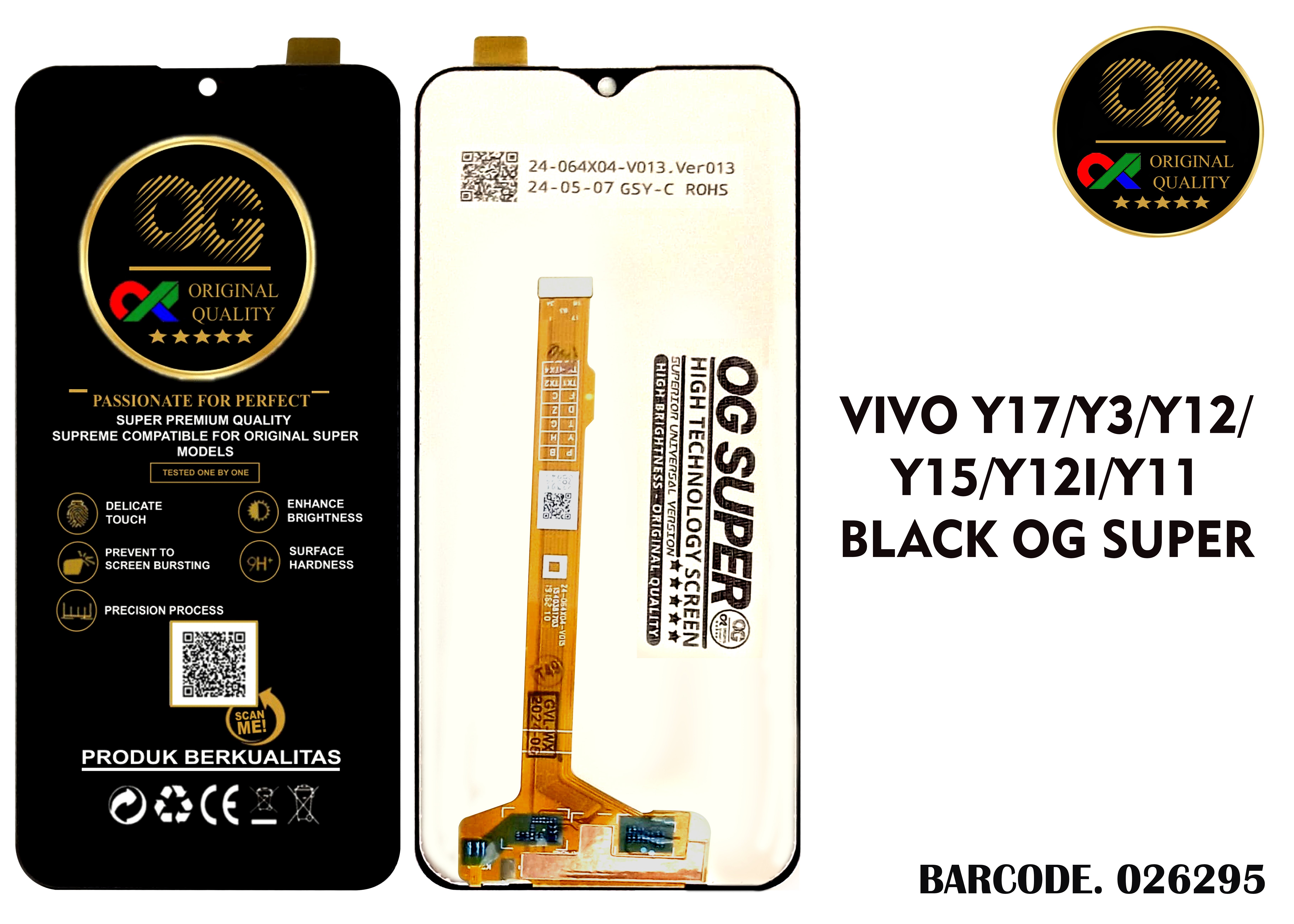 LCD Vivo Y12 / Y12I / Y15 / Y17 / Y3+ / Y3 / Y11 OG Super