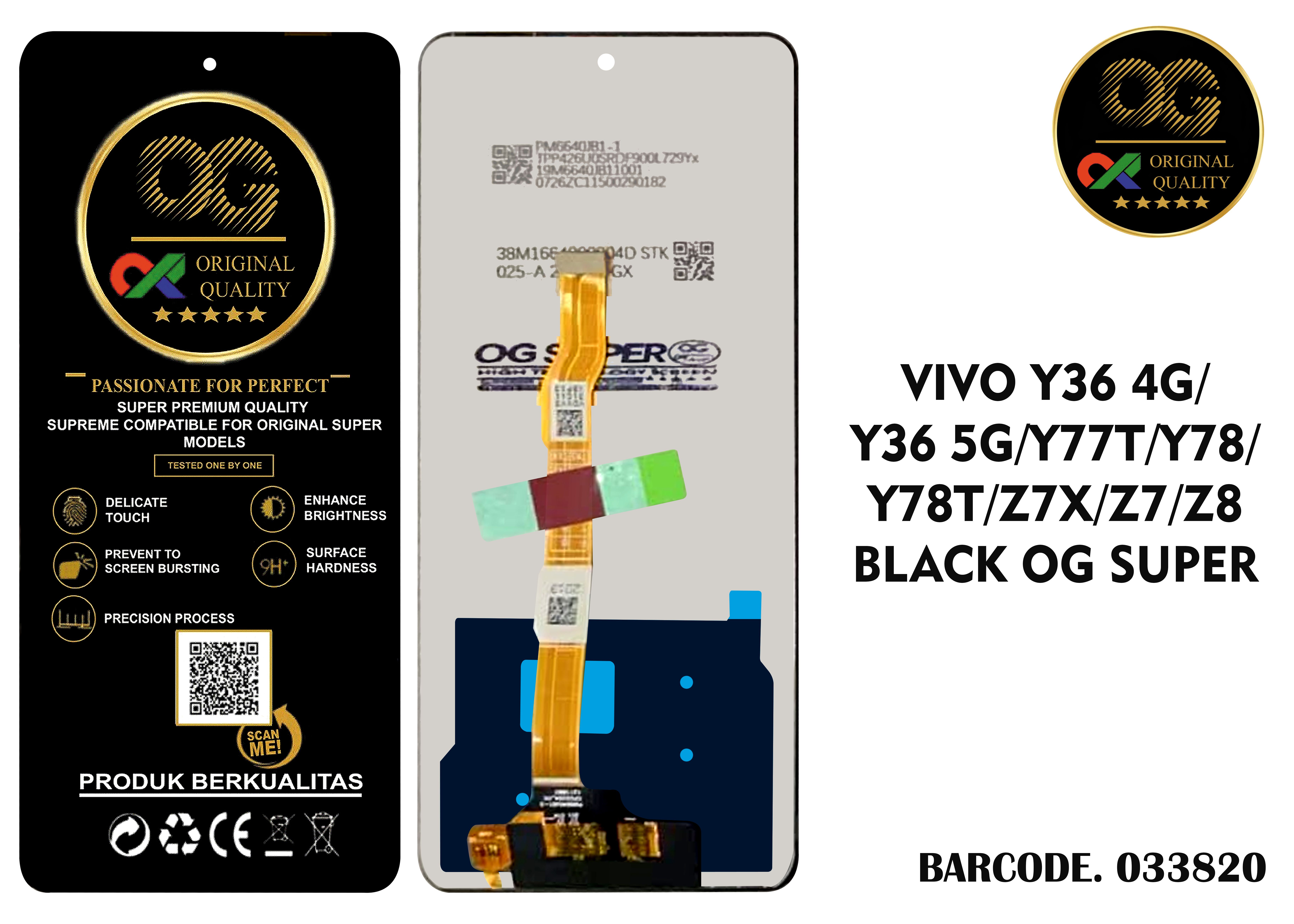 LCD Vivo Y36 4G / Y36 5G / Z7X 5G OG Super