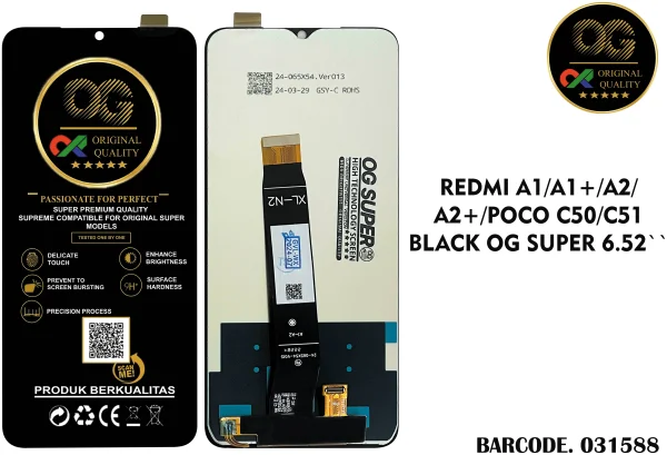 LCD Xiaomi Redmi A1 A1+ / Redmi A2 A2+ Poco C50 Poco C51 OG Super