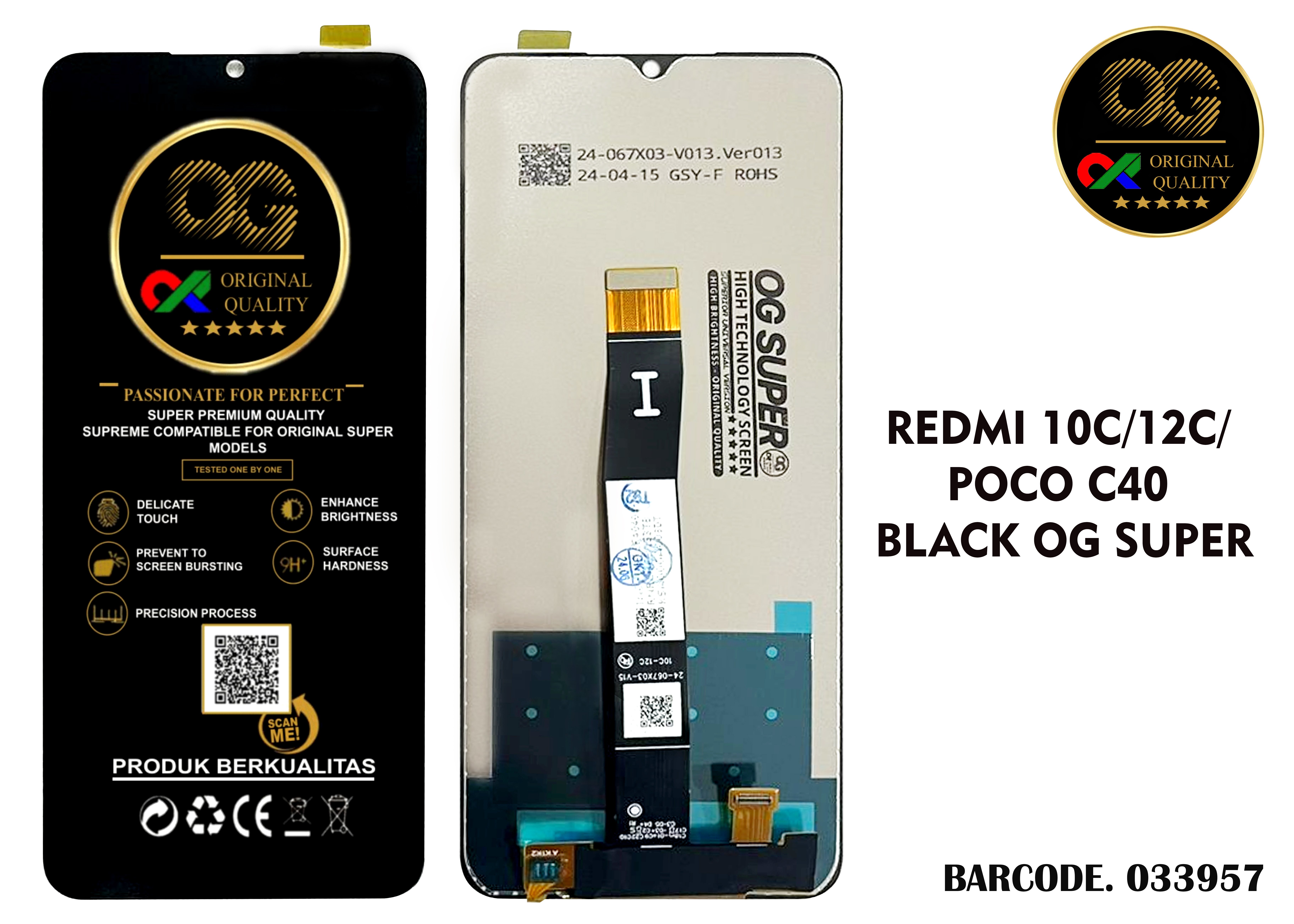 LCD Xiaomi Redmi 10C / Poco C40 OG Super