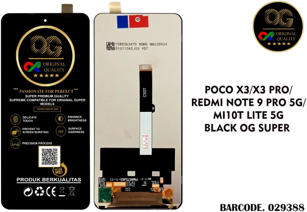 LCD Xiaomi Poco X3 / X3 Pro / X3 NFC / Note 9 Pro 5G / Mi 10T Lite OG Super