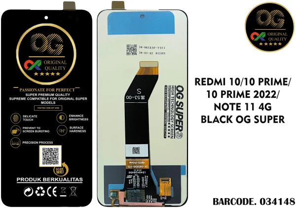 LCD Xiaomi Redmi 10 4G Redmi 10 Prime Redmi Note 11 4G OG Super