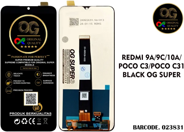LCD Xiaomi Redmi 9A 9C 9I 10A Poco C3 Poco C31 OG Super