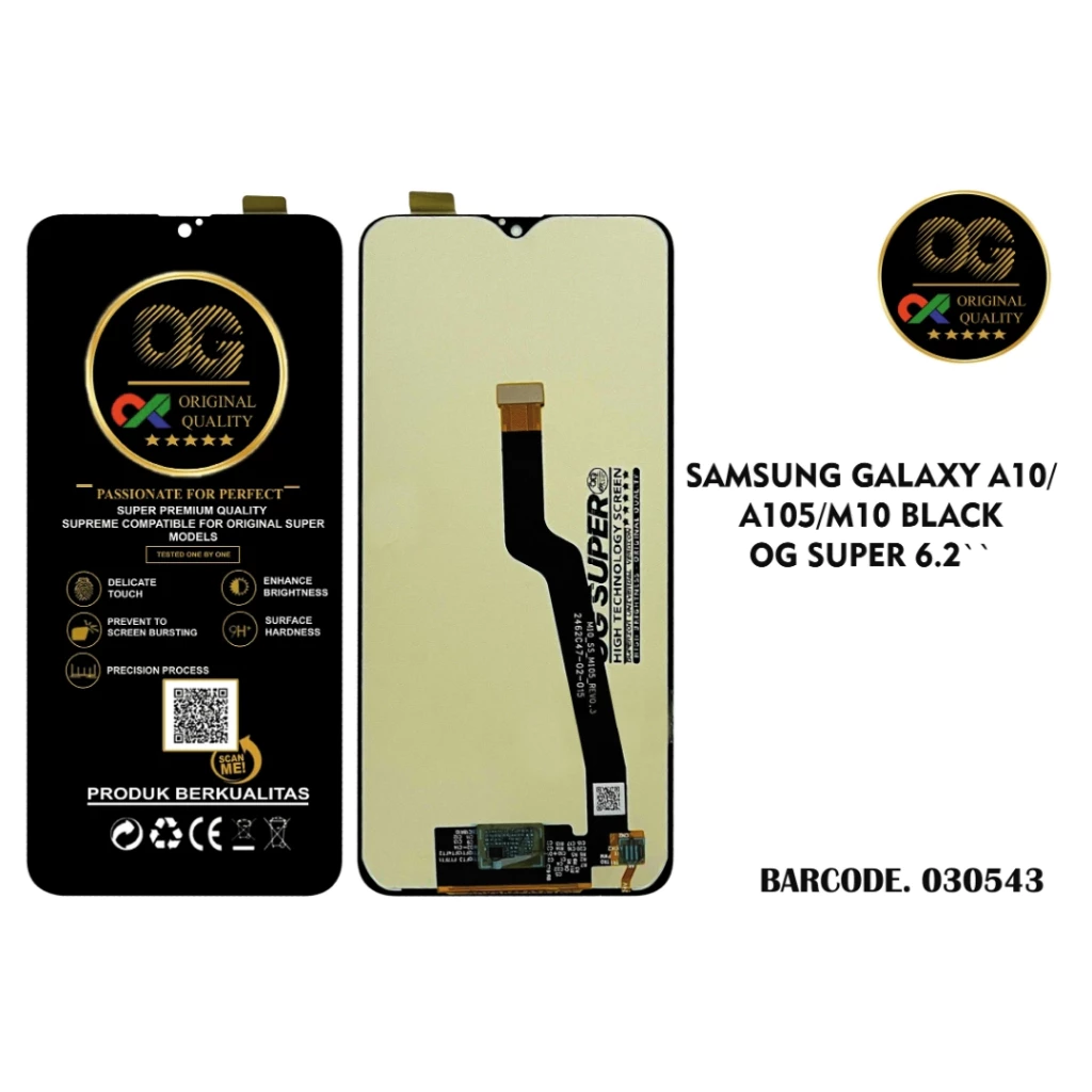 LCD Samsung A10 / A105 ( + Frame ) OG Super