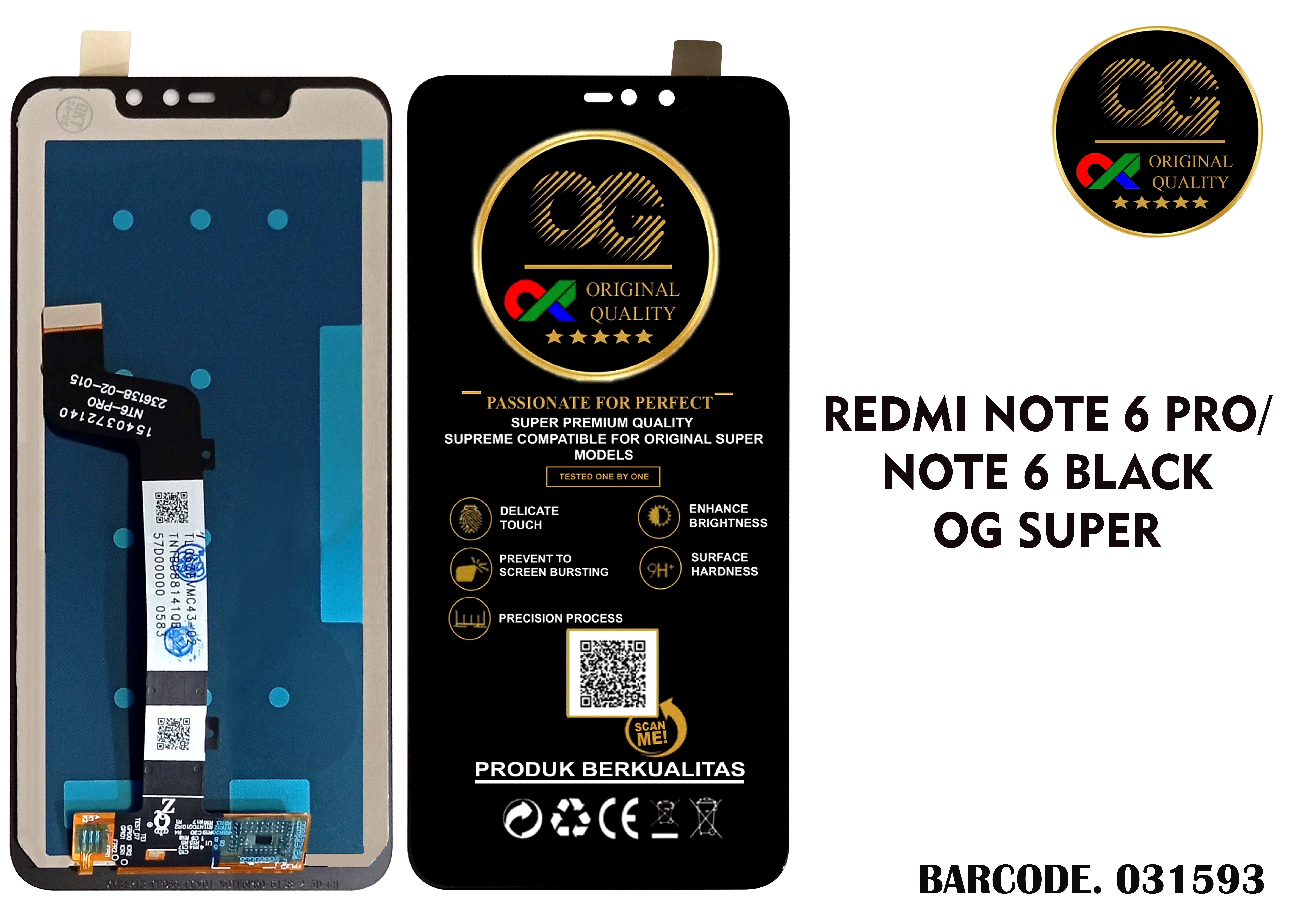 LCD Xiaomi Redmi Note 6 Pro OG Super