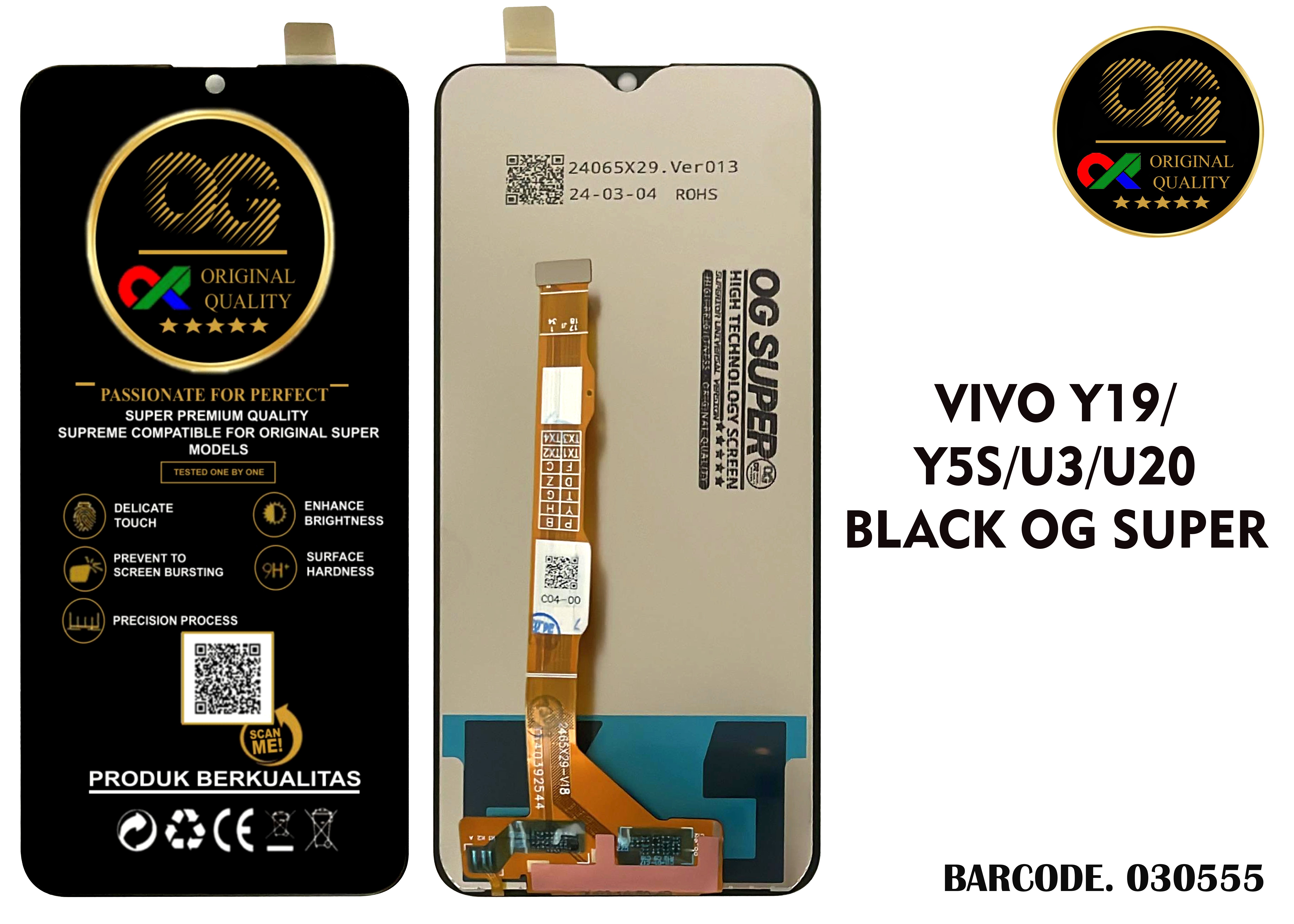 LCD Vivo Y19 / Y5S / U20 / U3 / Z51 OG Super